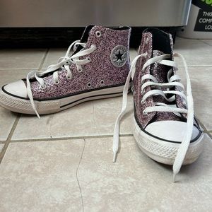 High Top Glittery Converse